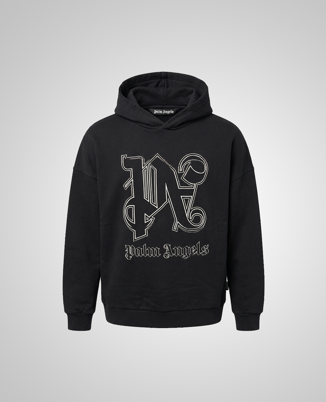 Palm Angels Худі з вишитим принтом PMBB126E23FLE001