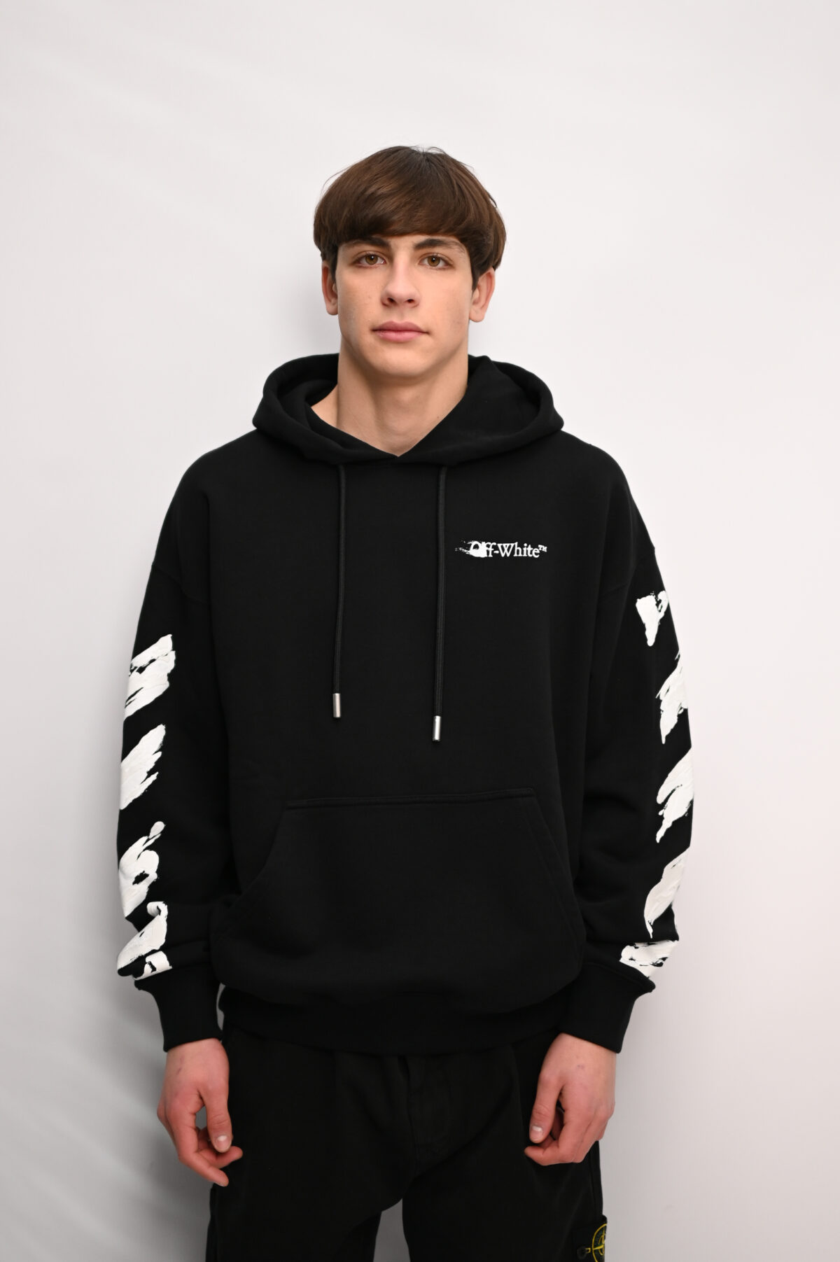 Off-White Худі з принтом OMBB085F25FLE00G