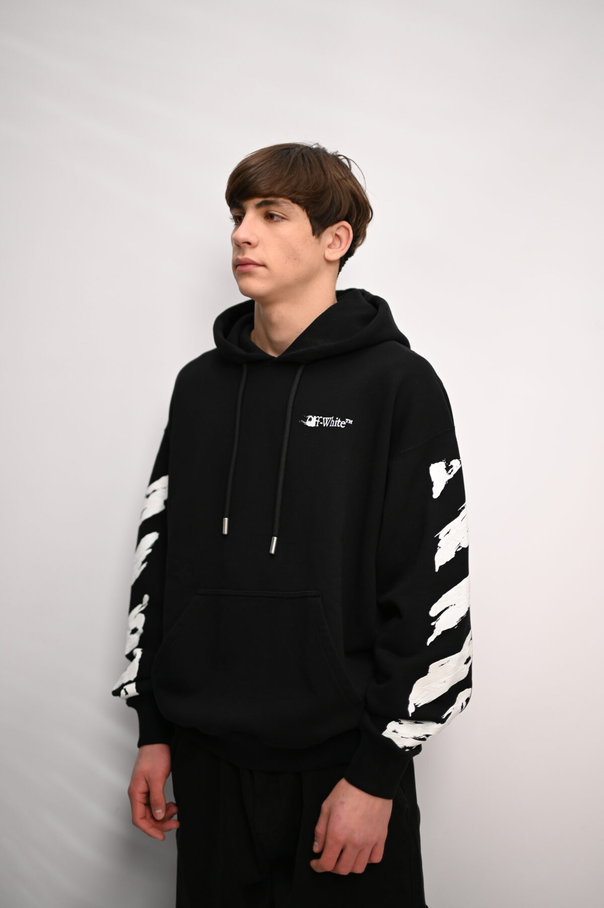 Off-White Худі з принтом OMBB085F25FLE00G