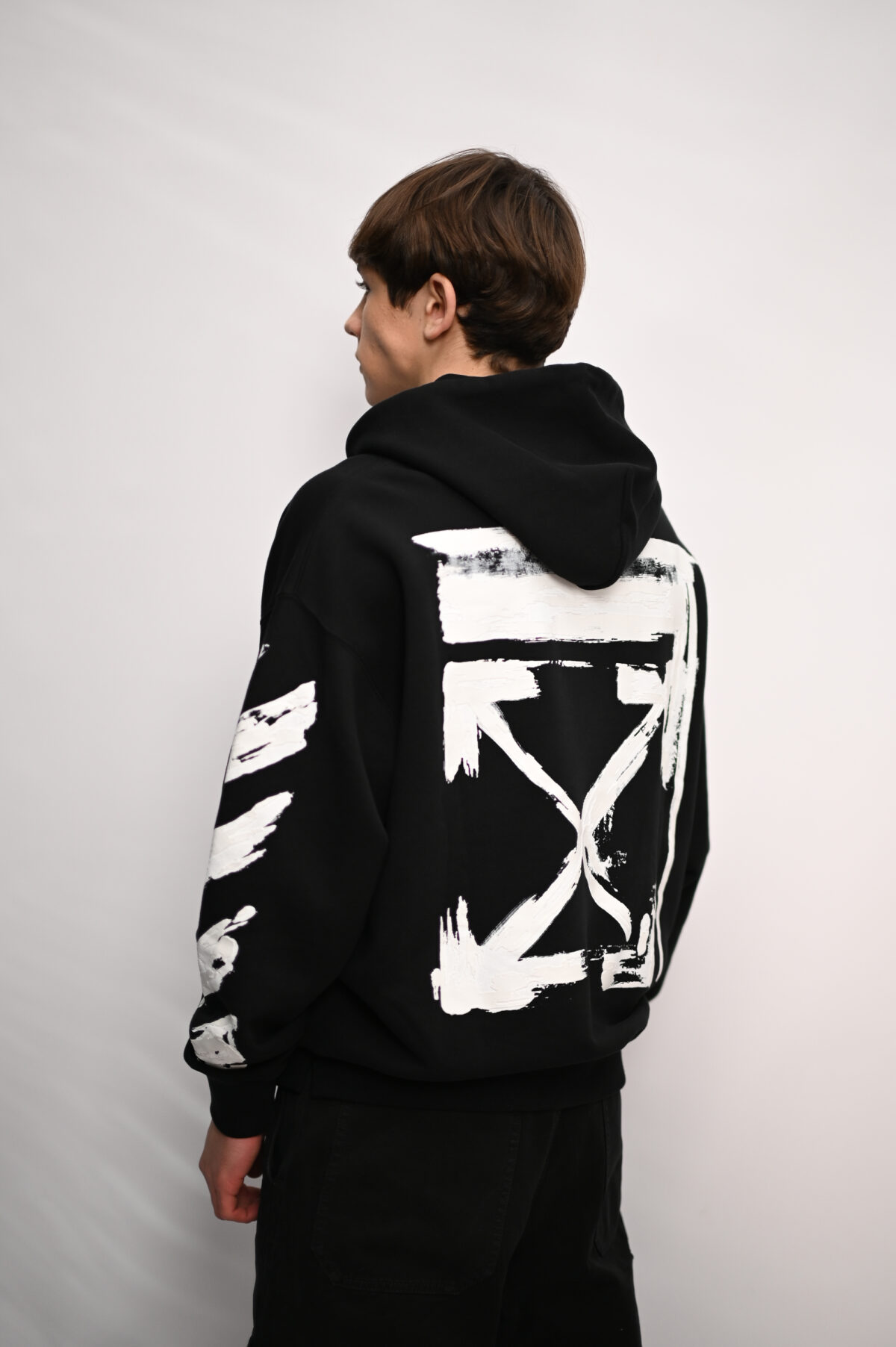 Off-White Худі з принтом OMBB085F25FLE00G