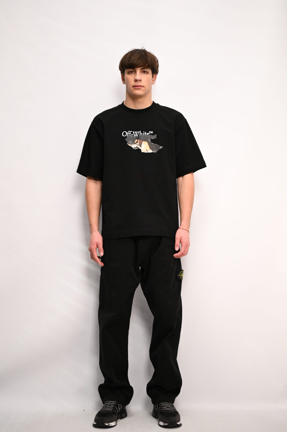 Off-White Футболка з принтом OMAA120F25JER00U