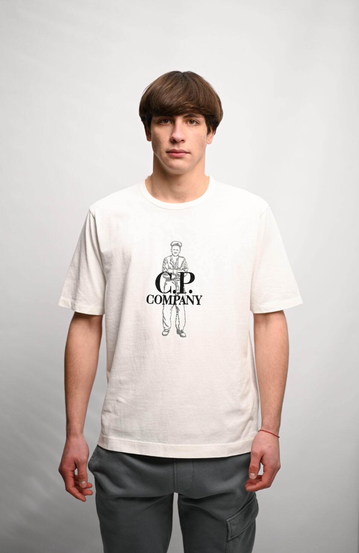 C.P Company Футболка з вишитим лого 18CMTS288A 006057O