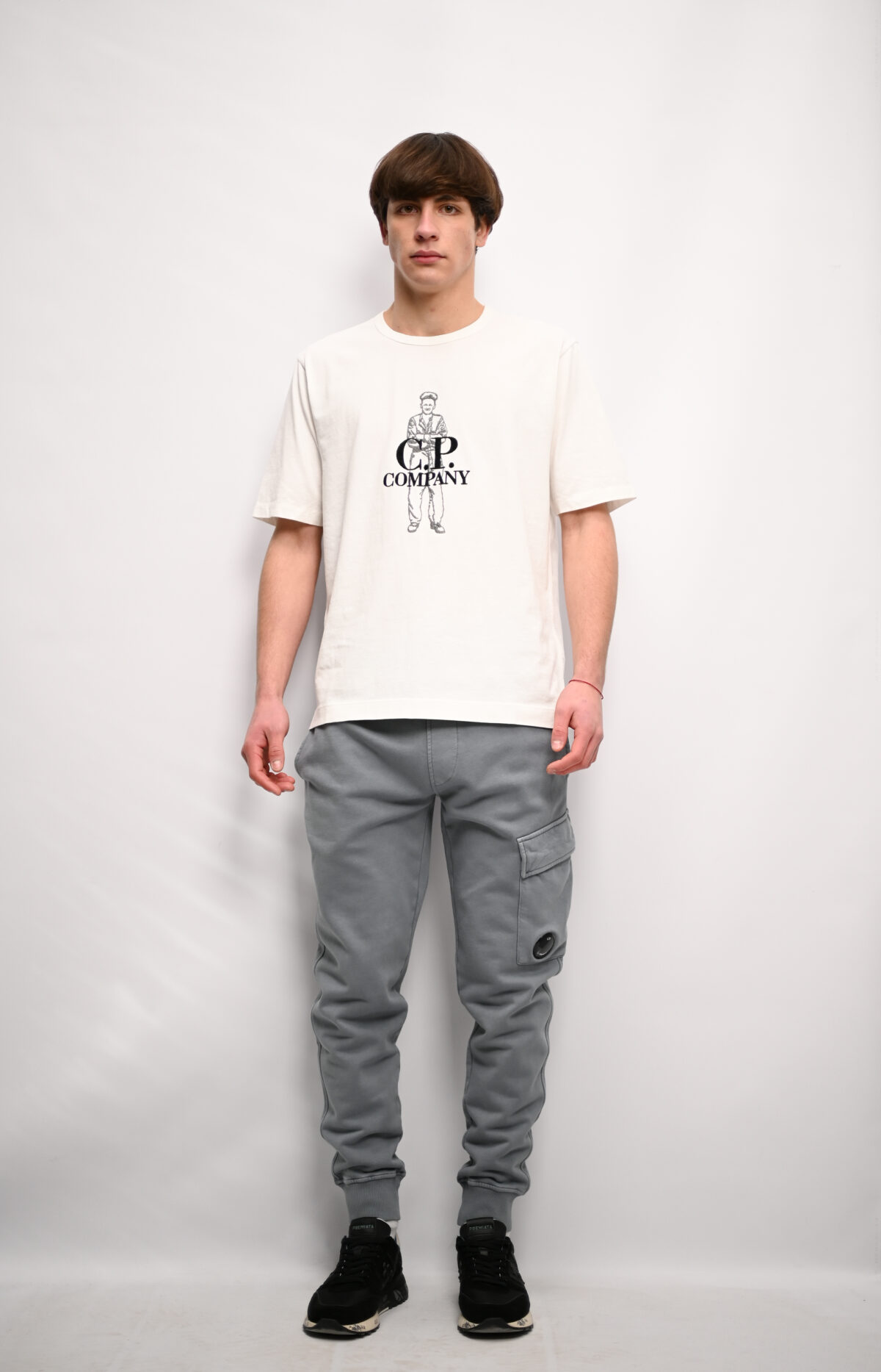 C.P Company Футболка з вишитим лого 18CMTS288A 006057O