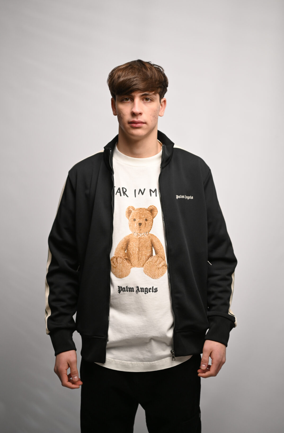 Palm Angels Кардіган з лампасами PMBD058C99FAB002