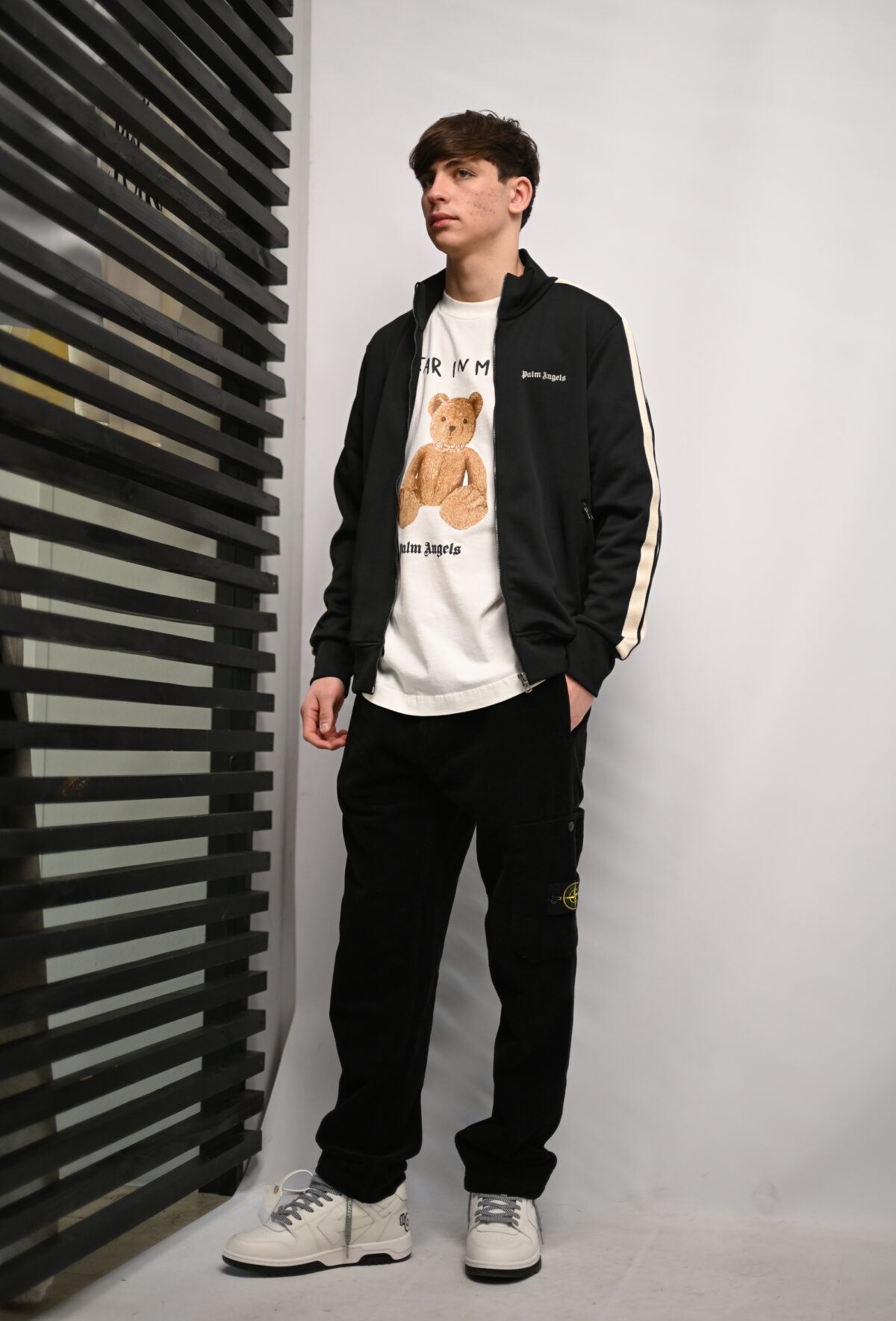 Palm Angels Кардіган з лампасами PMBD058C99FAB002