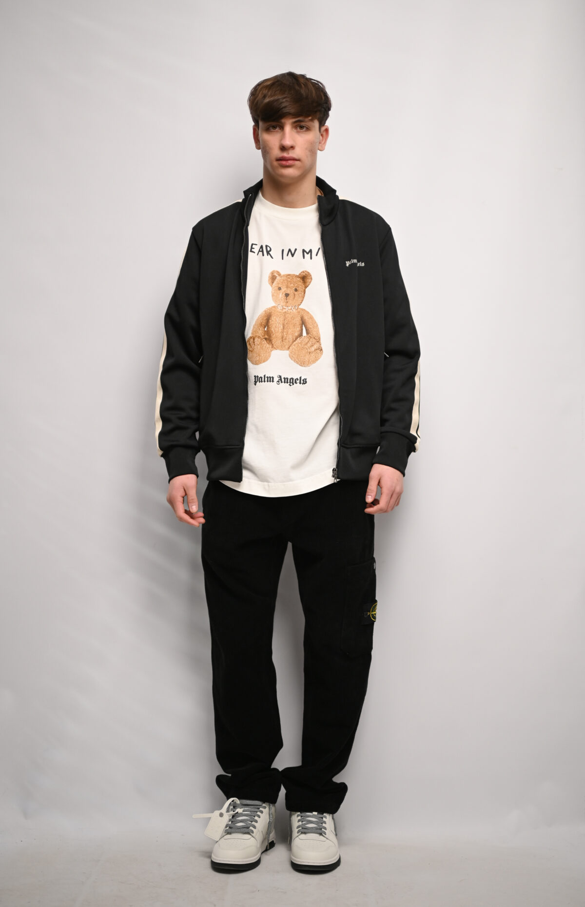 Palm Angels Кардіган з лампасами PMBD058C99FAB002