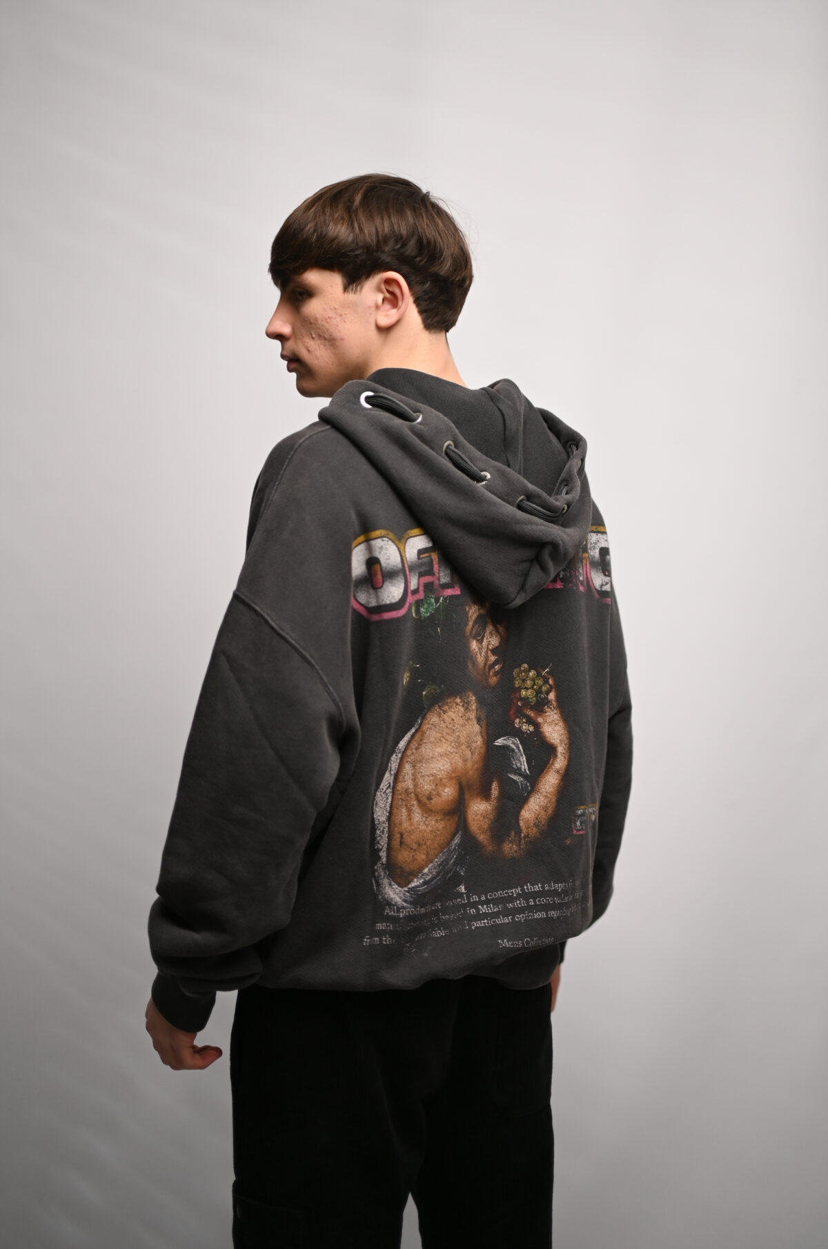 Off-White Худі з принтом OMBB119F23FLE005