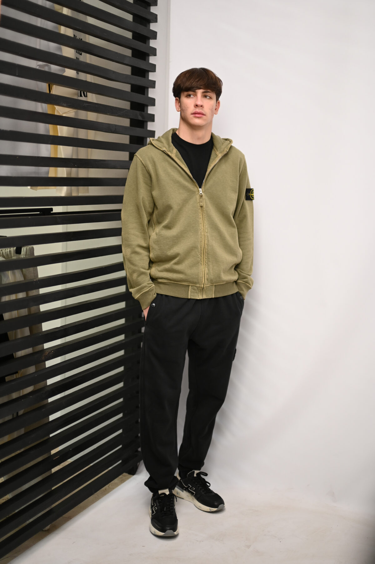 Stone Island Худі на блискавці L1S156100032 S0060