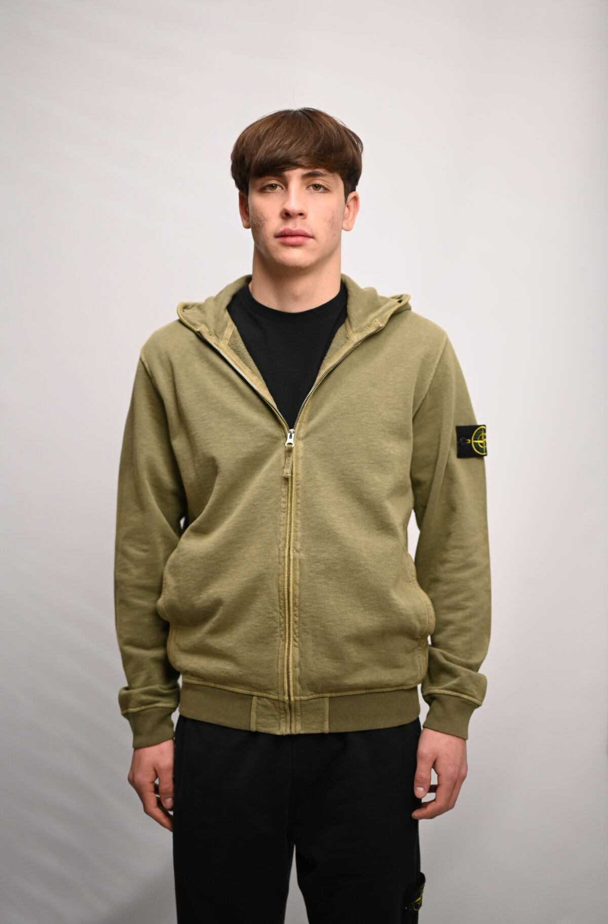 Stone Island Худі на блискавці L1S156100032 S0060